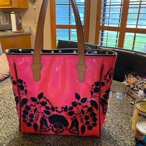 Consuela Pink and Black Tote Bag